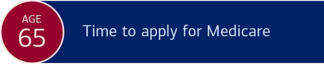 Age 65: Time to apply for Medicare
