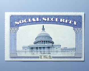 A Social Security card