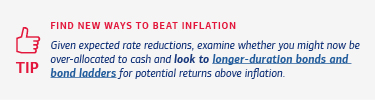 A tip with investment strategies to earn potential returns above inflation. See link below for full description.