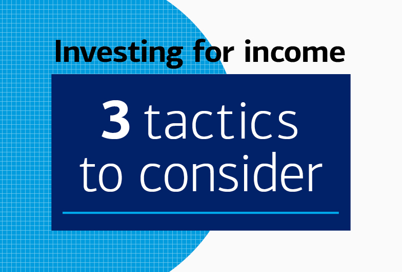Investing for income. 3 tactics to consider.