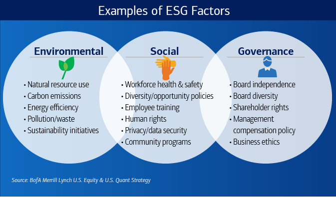Example of ESG Factors Example of ESG Factors