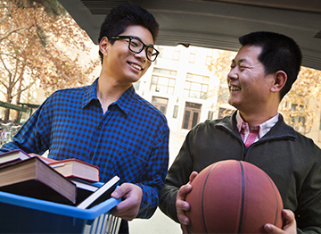 Article Image - A father and son heading into college. Click here to find out what additional expenses a 529 can cover.
