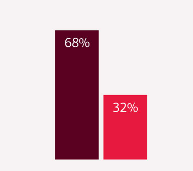 Pie Chart with Projected spending allocation in percentage