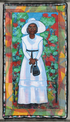 Coming to Jones Road #3, Aunt Emmy (1999) by Faith Ringgold